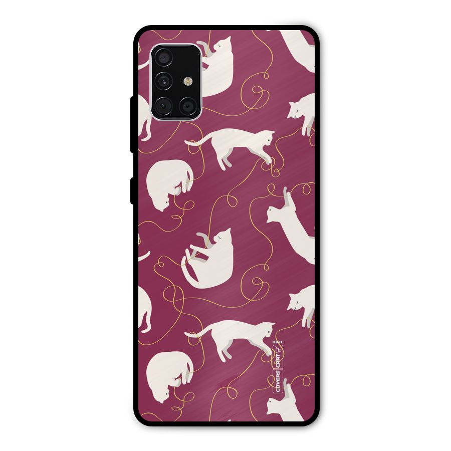 Lazy Kitty Metal Back Case for Galaxy A51