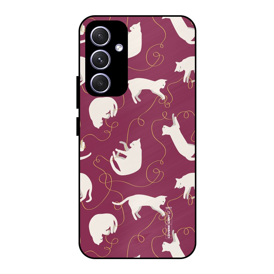 Lazy Kitty Metal Back Case for Galaxy A54
