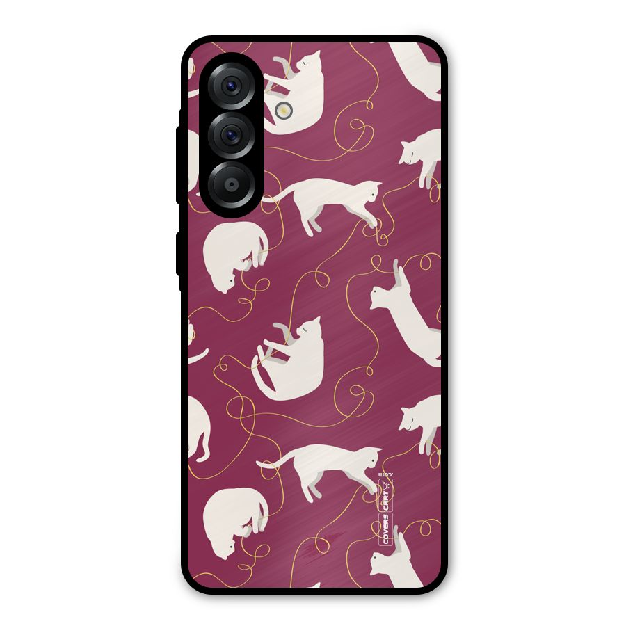 Lazy Kitty Metal Back Case for Galaxy A56