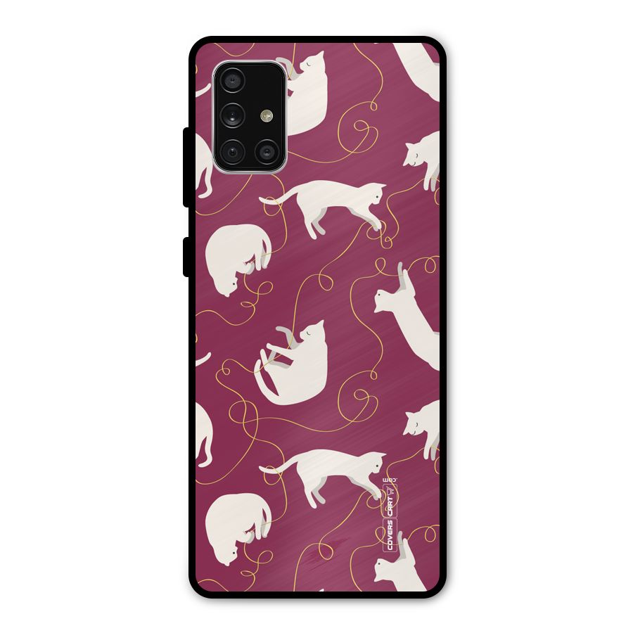 Lazy Kitty Metal Back Case for Galaxy A71