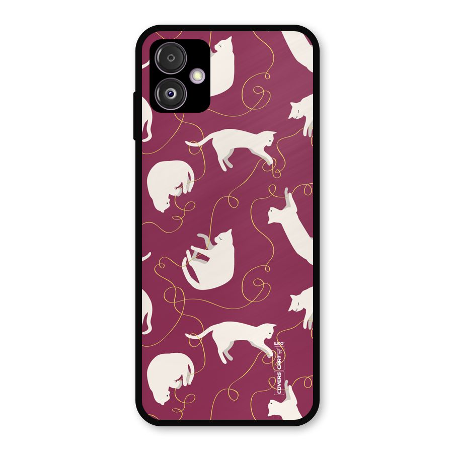 Lazy Kitty Metal Back Case for Galaxy F14