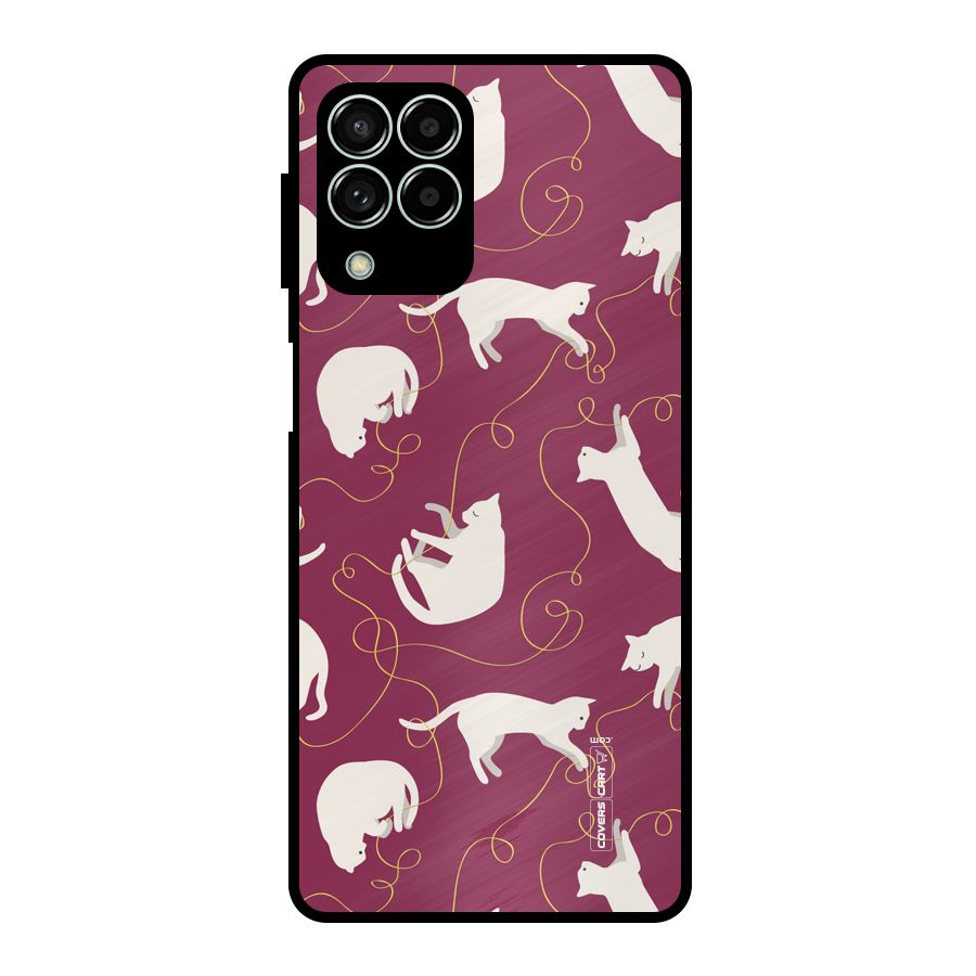 Lazy Kitty Metal Back Case for Galaxy M33