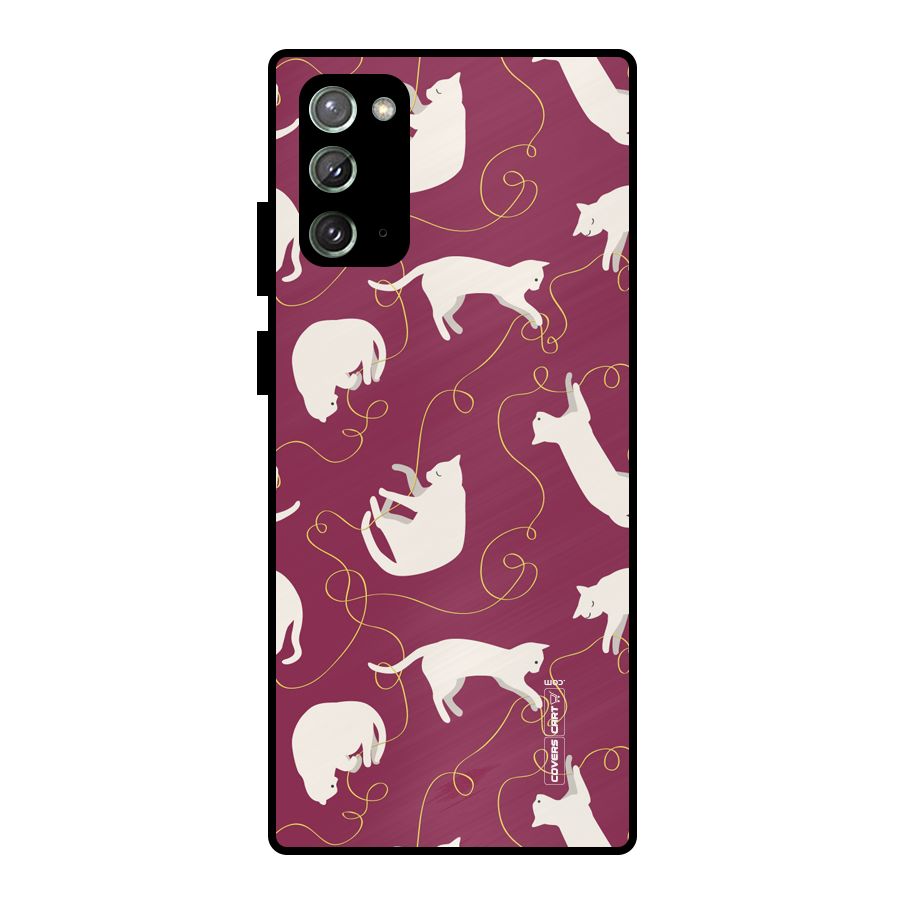 Lazy Kitty Metal Back Case for Galaxy Note 20