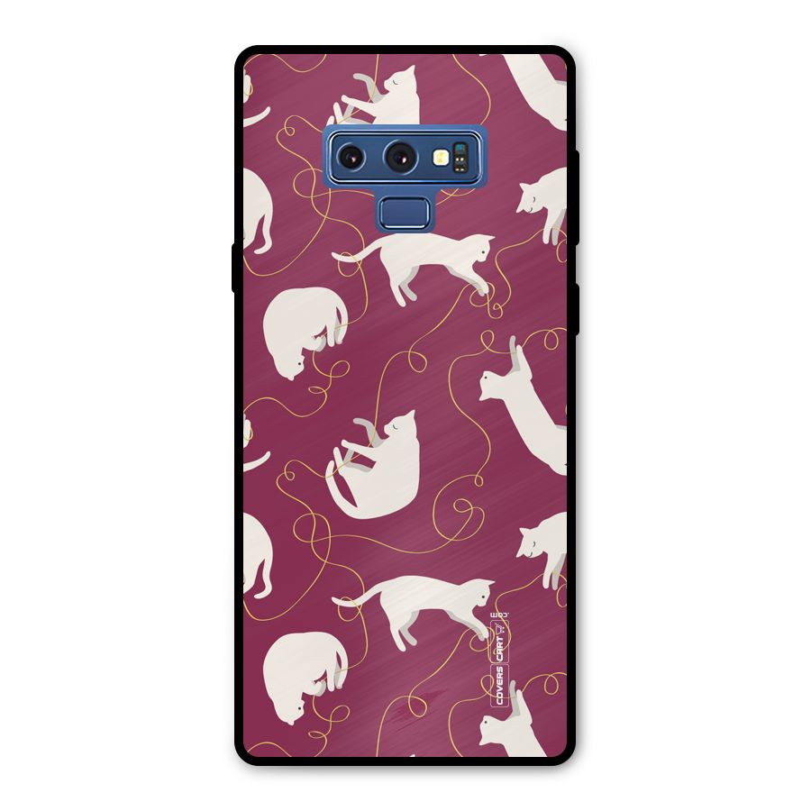 Lazy Kitty Metal Back Case for Galaxy Note 9