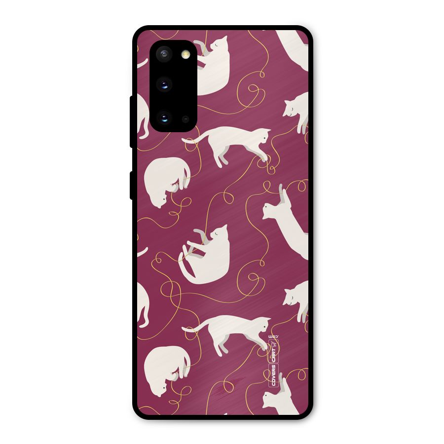 Lazy Kitty Metal Back Case for Galaxy S20