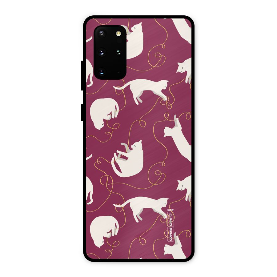 Lazy Kitty Metal Back Case for Galaxy S20 Plus