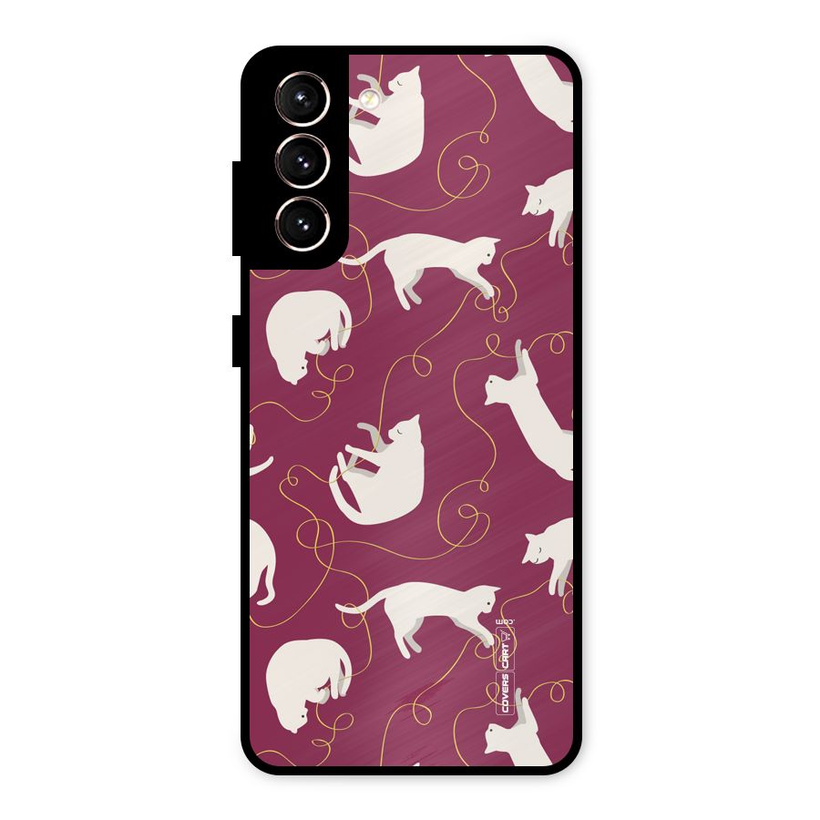 Lazy Kitty Metal Back Case for Galaxy S21 5G