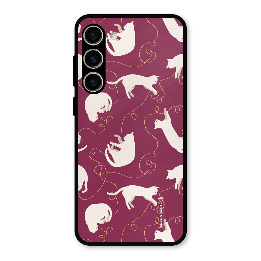Lazy Kitty Metal Back Case for Galaxy S23 Plus