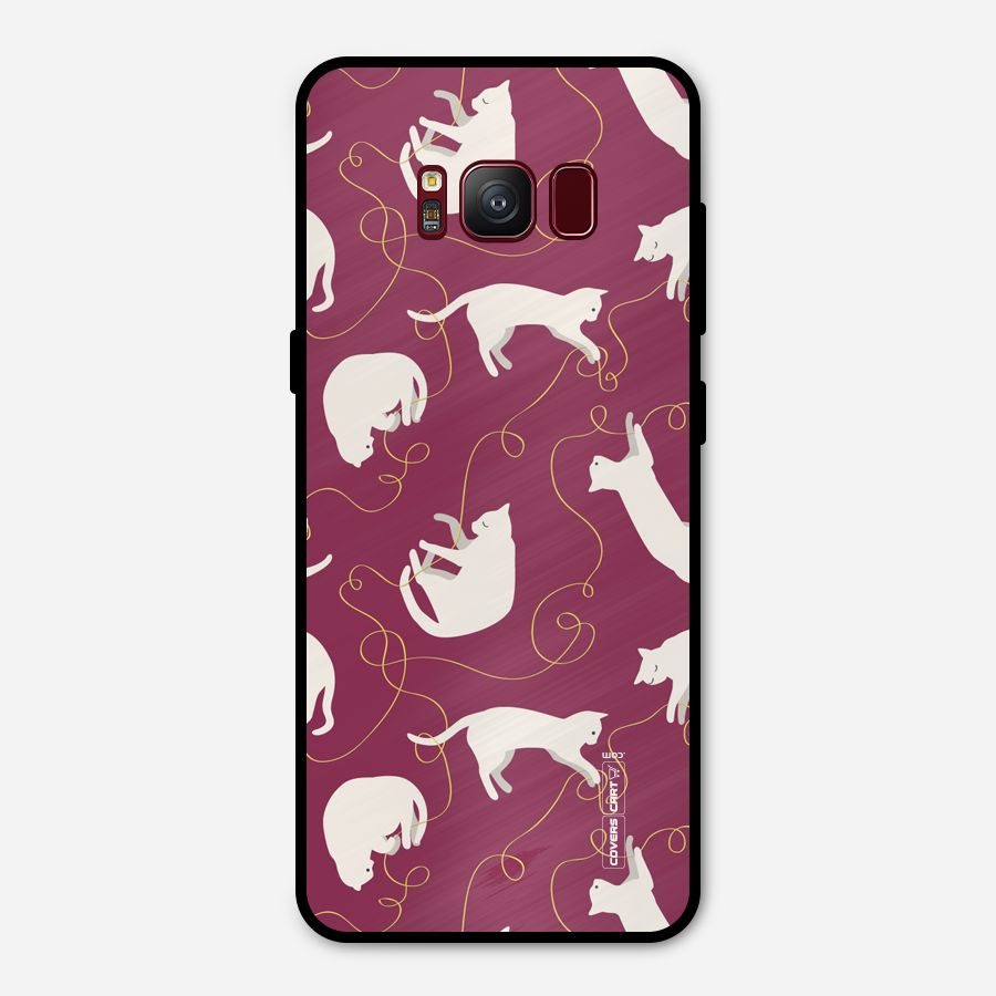 Lazy Kitty Metal Back Case for Galaxy S8