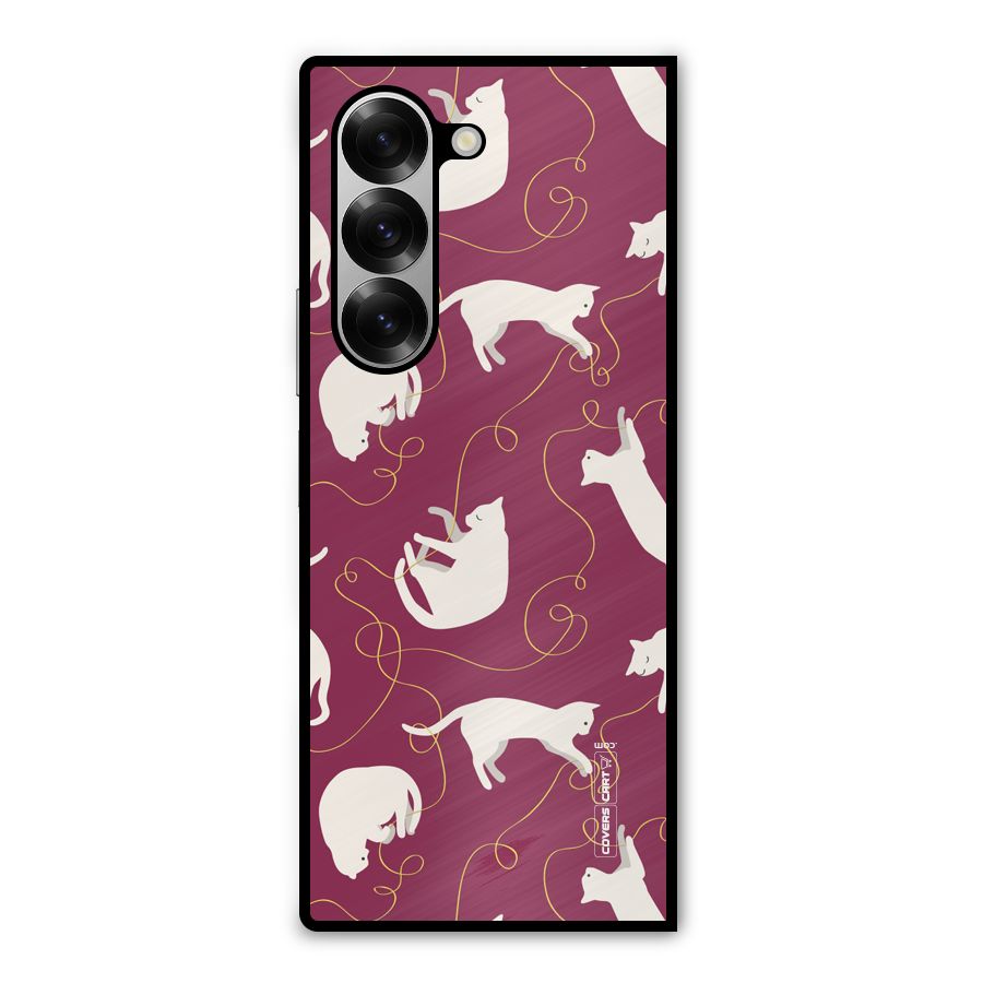 Lazy Kitty Metal Back Case for Galaxy Z Fold6