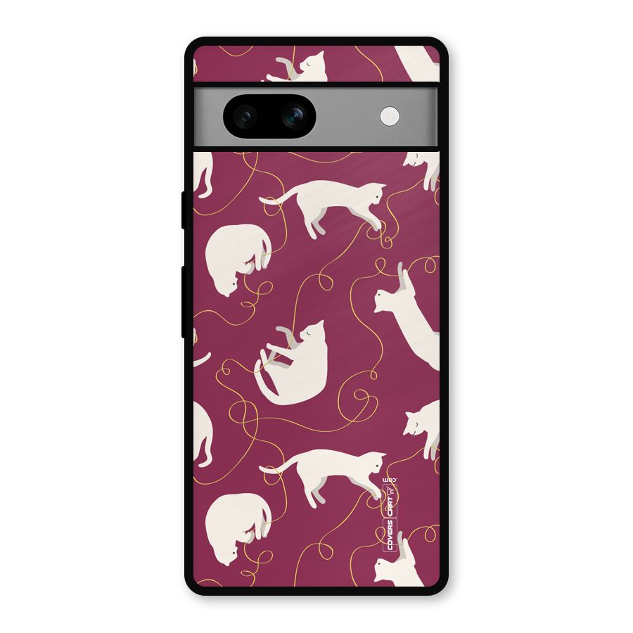 Lazy Kitty Metal Back Case for Google Pixel 7a