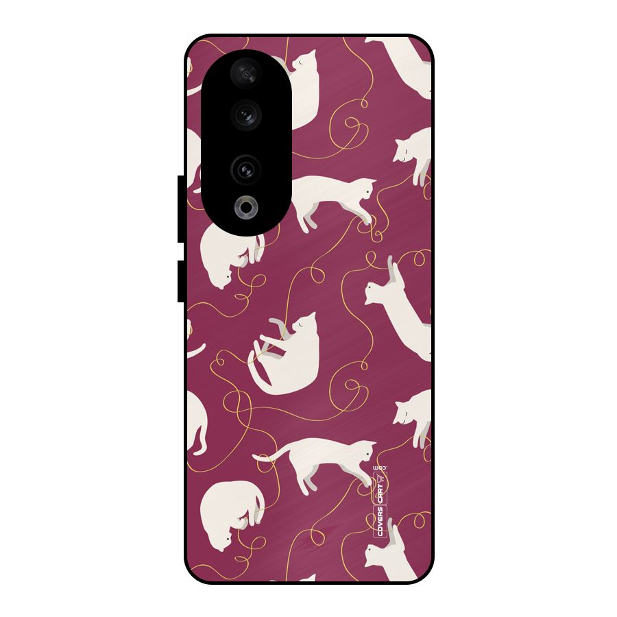 Lazy Kitty Metal Back Case for Honor 90