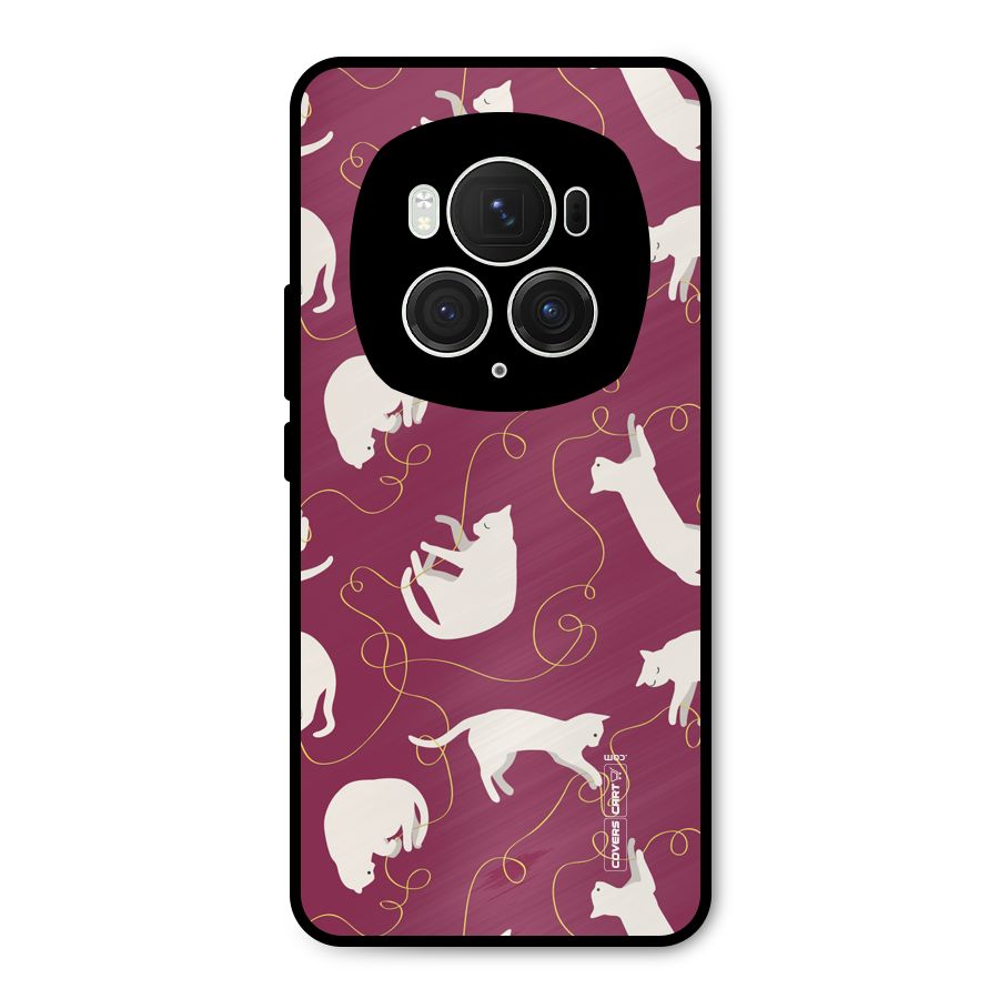 Lazy Kitty Metal Back Case for Honor Magic6 Pro