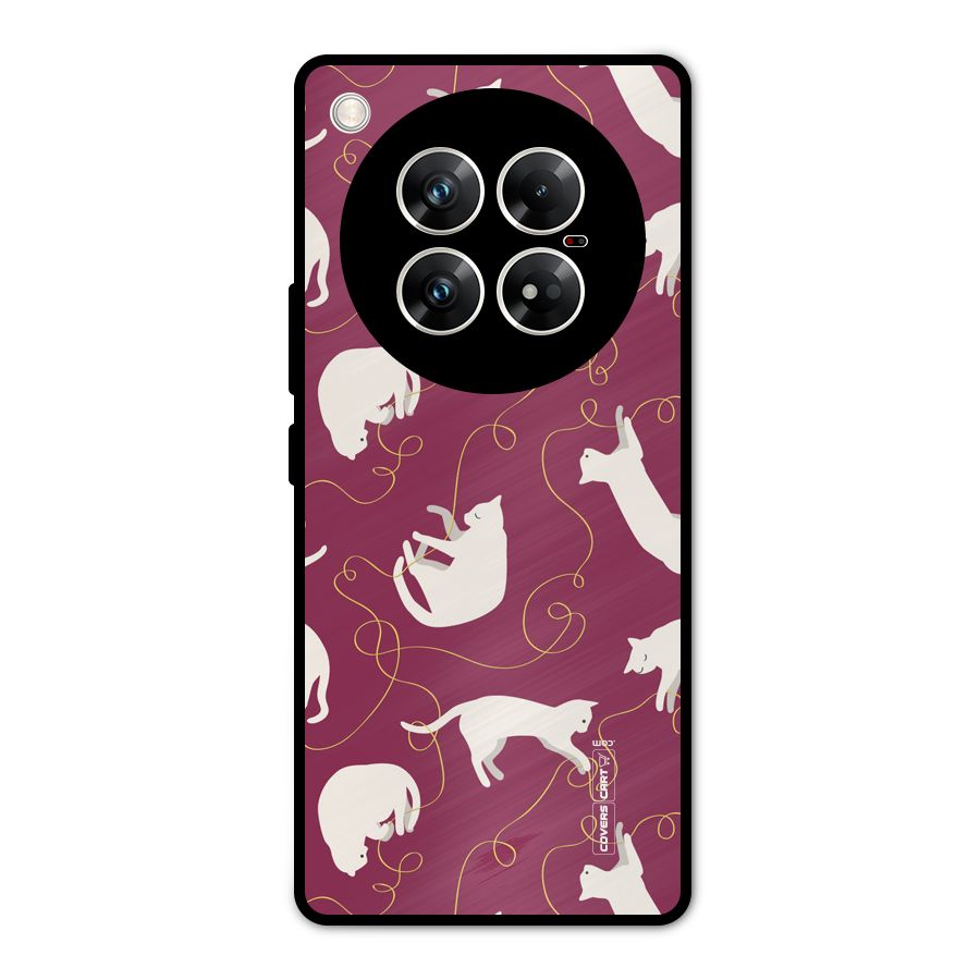 Lazy Kitty Metal Back Case for Infinix Zero 40 5G