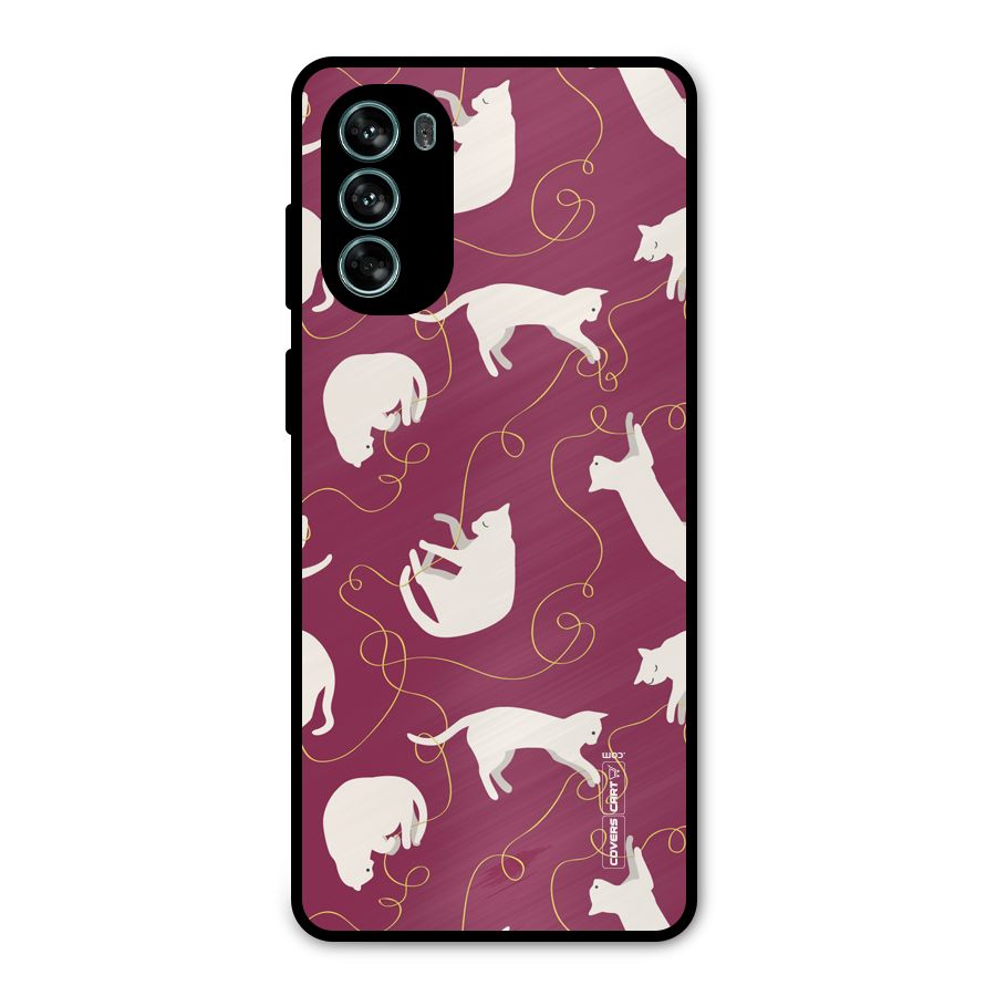 Lazy Kitty Metal Back Case for Moto G62
