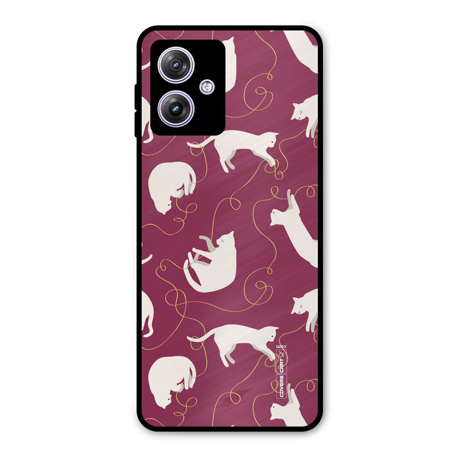 Lazy Kitty Metal Back Case for Moto G64