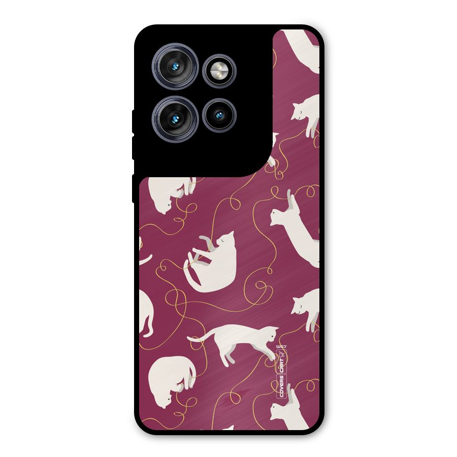 Lazy Kitty Metal Back Case for Motorola Edge 50 Neo