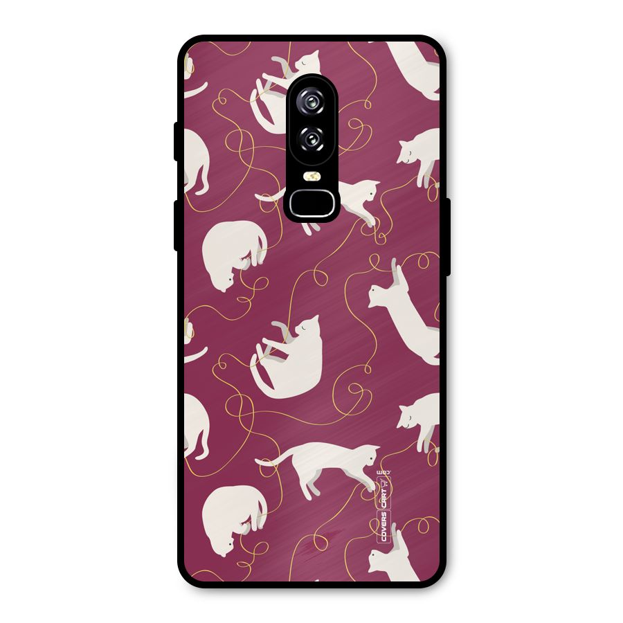 Lazy Kitty Metal Back Case for OnePlus 6