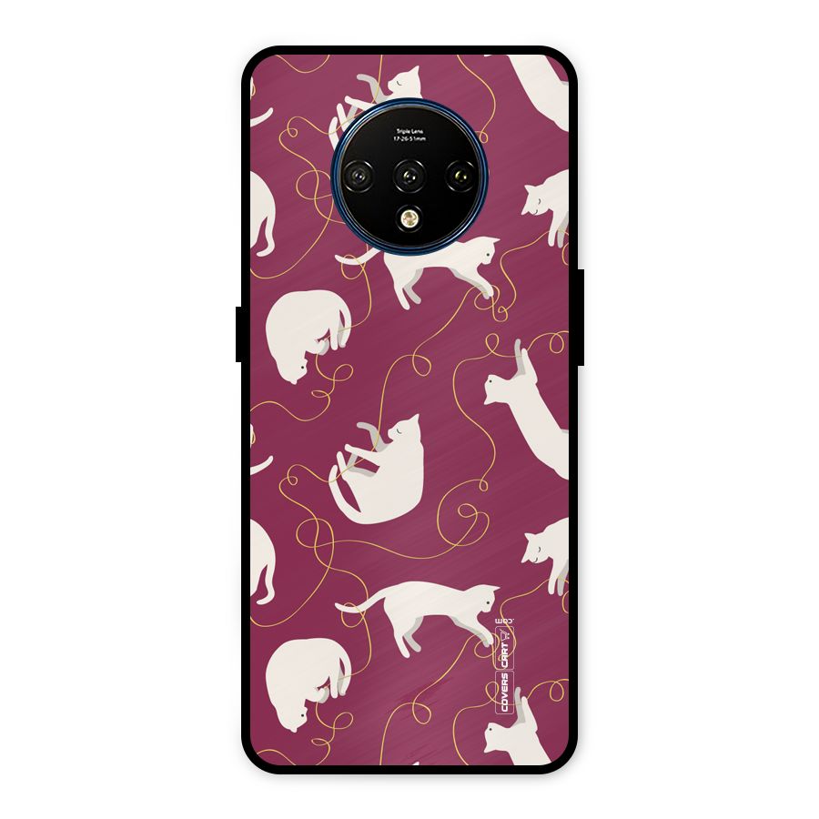 Lazy Kitty Metal Back Case for OnePlus 7T