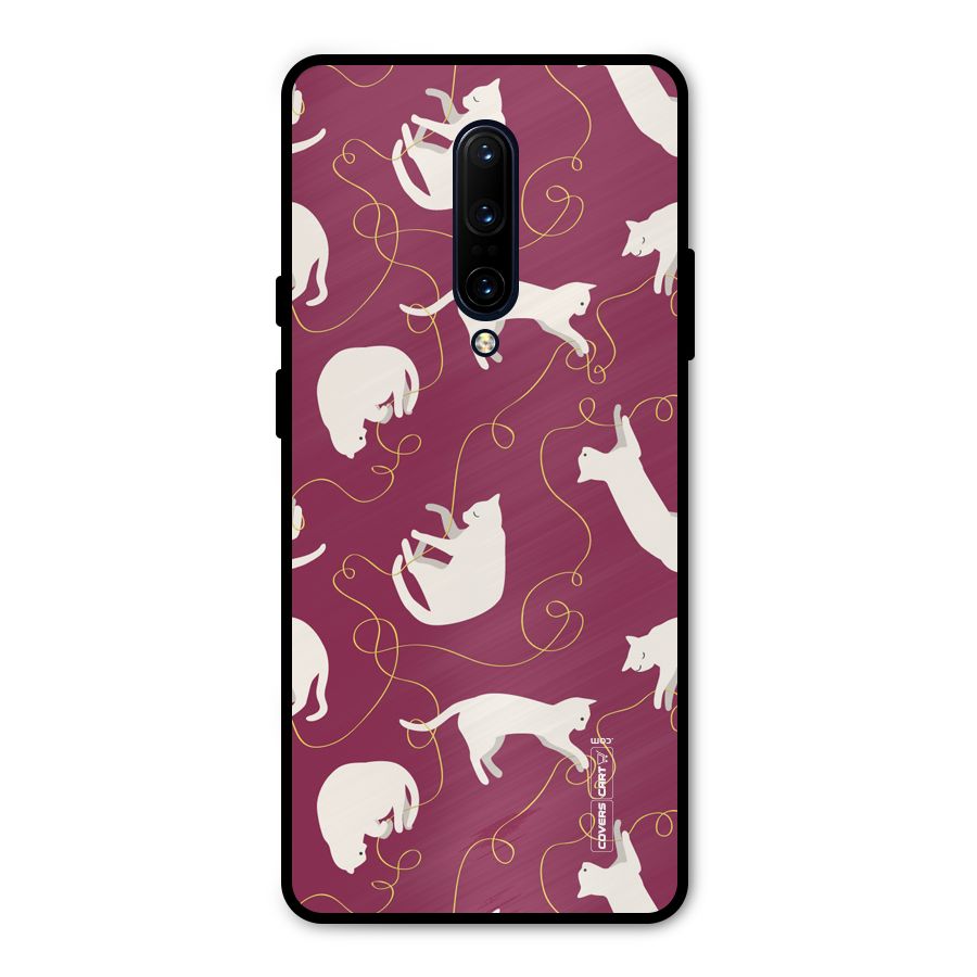 Lazy Kitty Metal Back Case for OnePlus 7 Pro