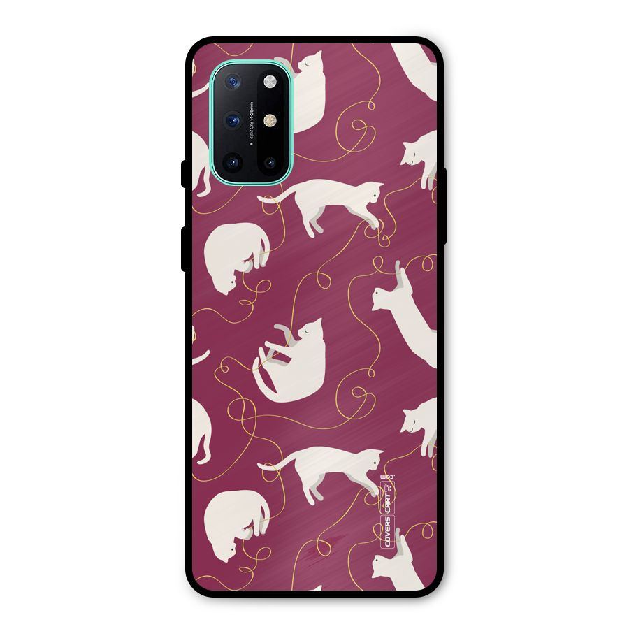 Lazy Kitty Metal Back Case for OnePlus 8T