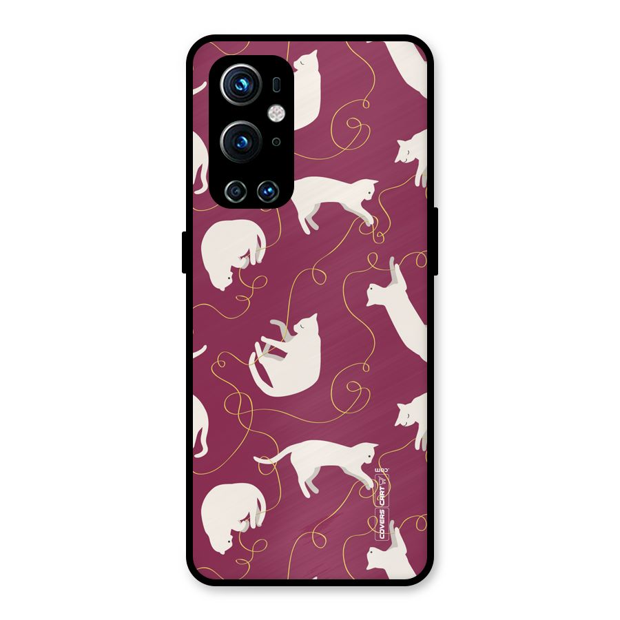 Lazy Kitty Metal Back Case for OnePlus 9 Pro