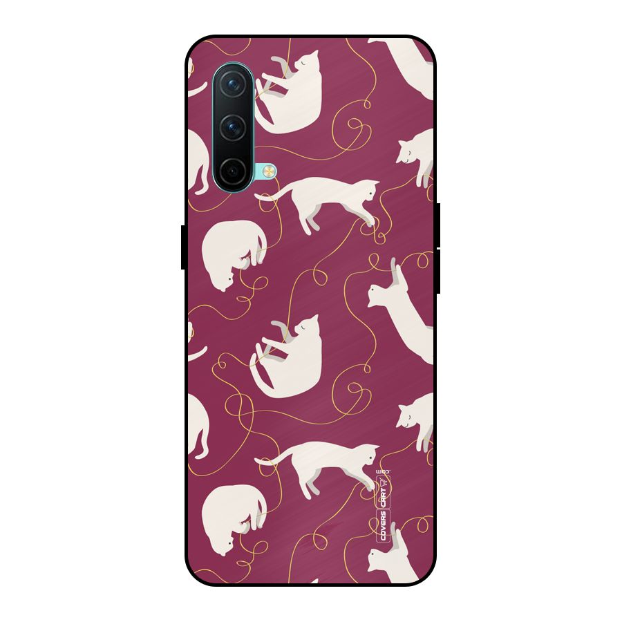 Lazy Kitty Metal Back Case for OnePlus Nord CE 5G