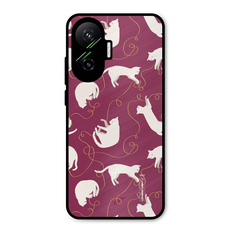 Lazy Kitty Metal Back Case for Poco F7