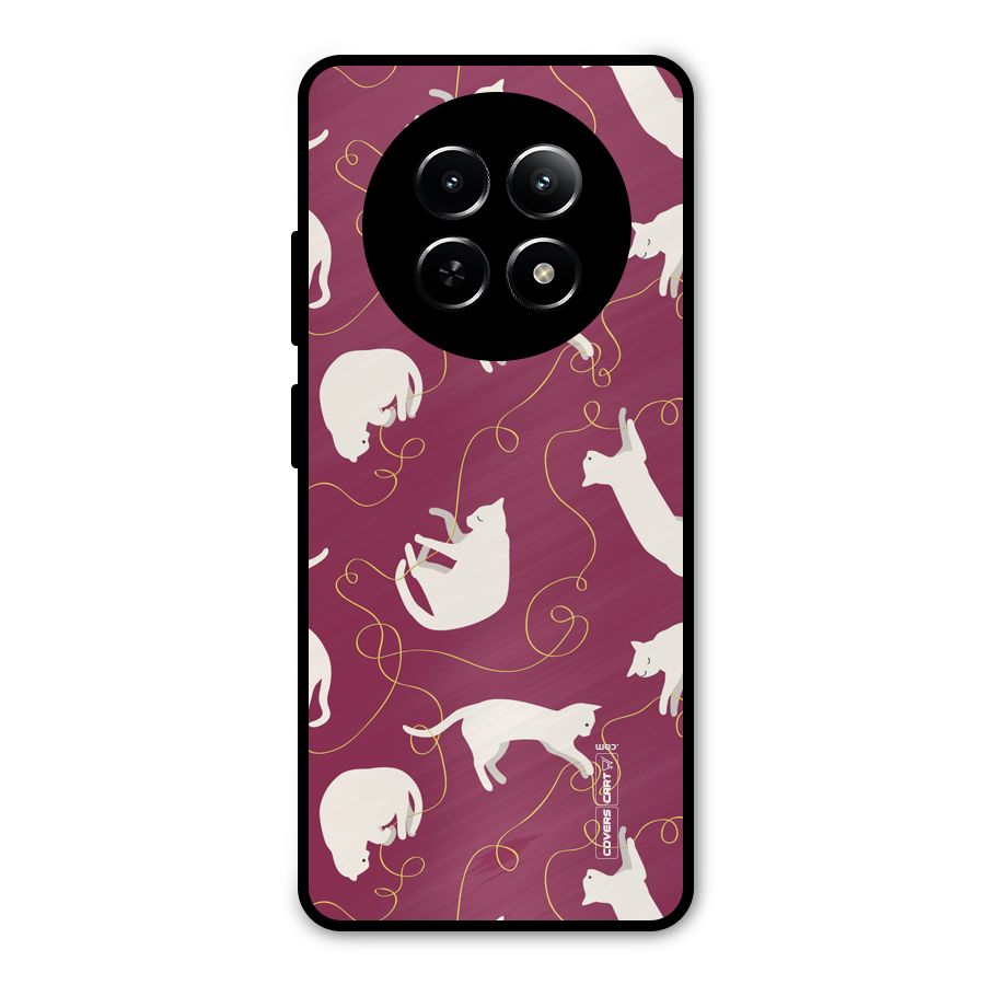 Lazy Kitty Metal Back Case for Realme 13