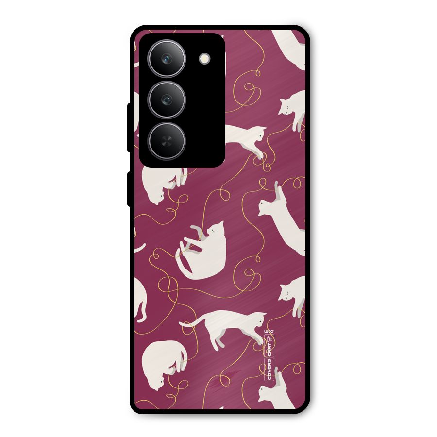 Lazy Kitty Metal Back Case for Realme 14x