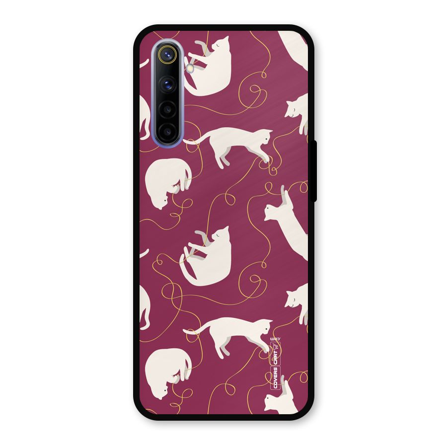 Lazy Kitty Metal Back Case for Realme 6i