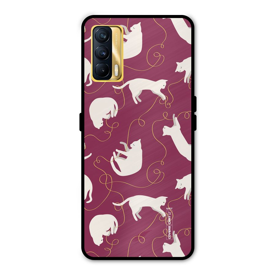 Lazy Kitty Metal Back Case for Realme X7