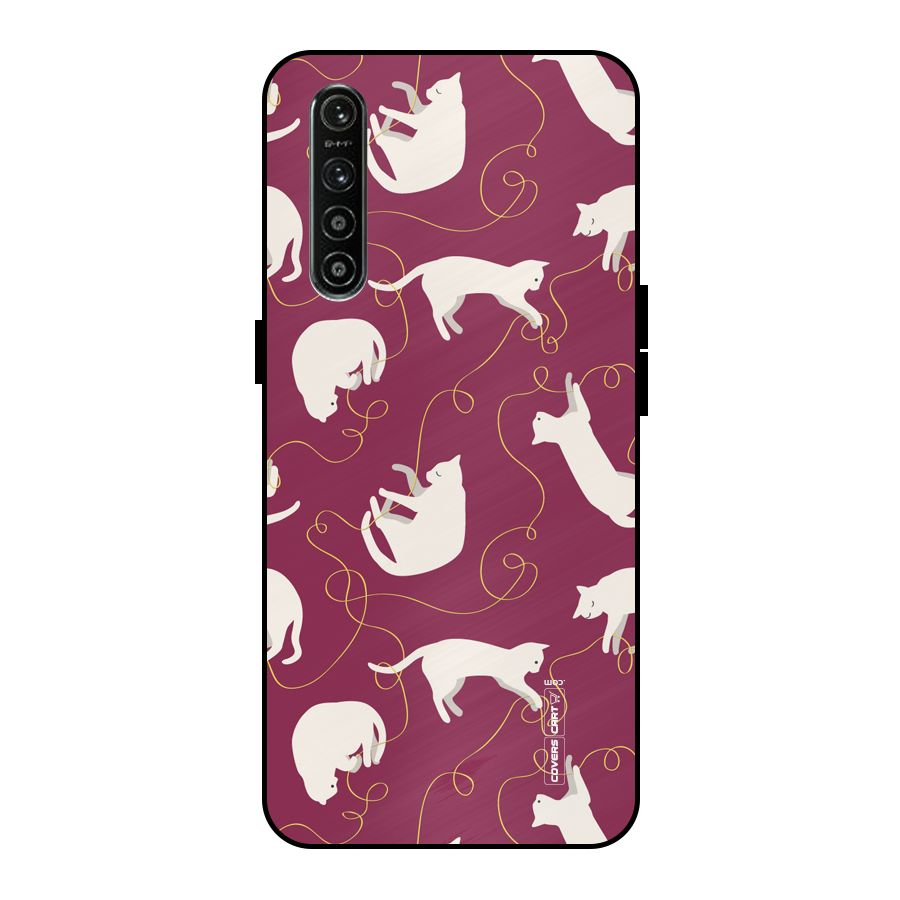 Lazy Kitty Metal Back Case for Realme XT