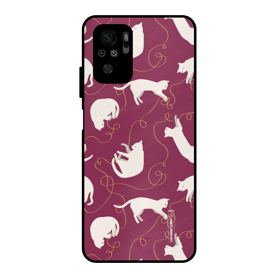 Lazy Kitty Metal Back Case for Redmi Note 10S