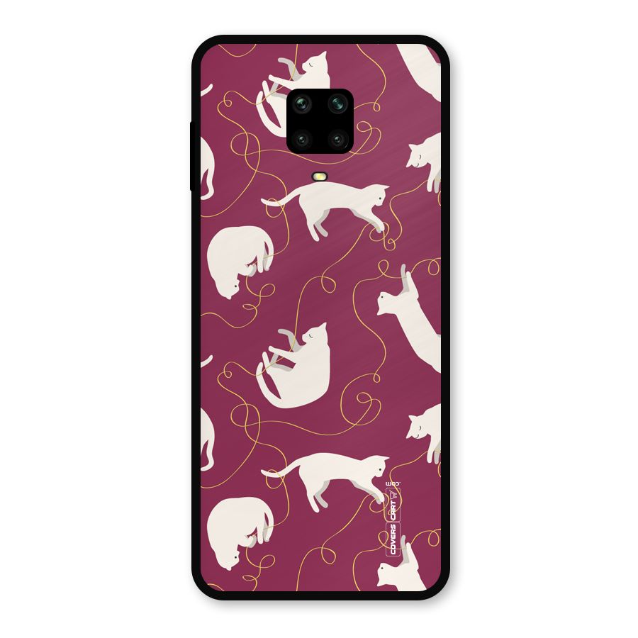 Lazy Kitty Metal Back Case for Redmi Note 10 Lite