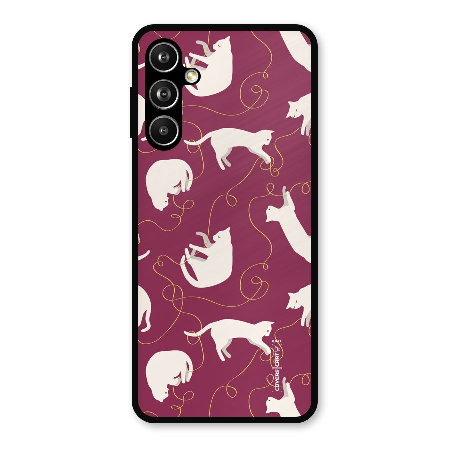 Lazy Kitty Metal Back Case for Samsung Galaxy M54