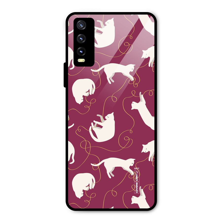 Lazy Kitty Metal Back Case for Vivo Y20