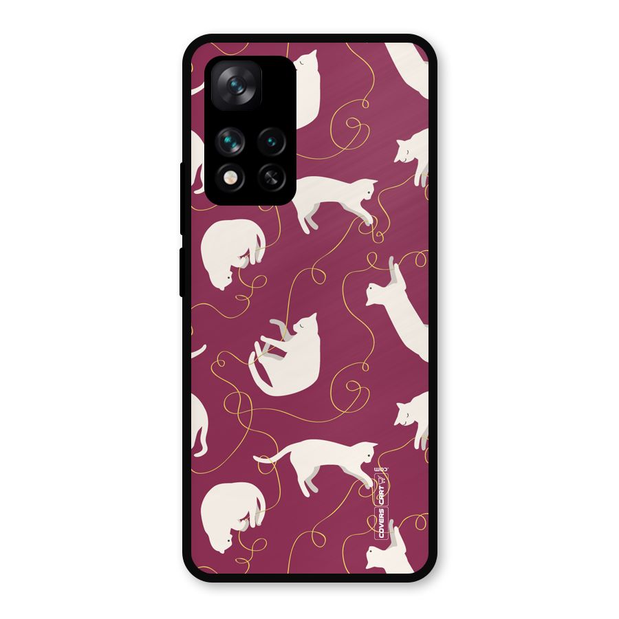 Lazy Kitty Metal Back Case for Xiaomi 11i Hypercharge 5G