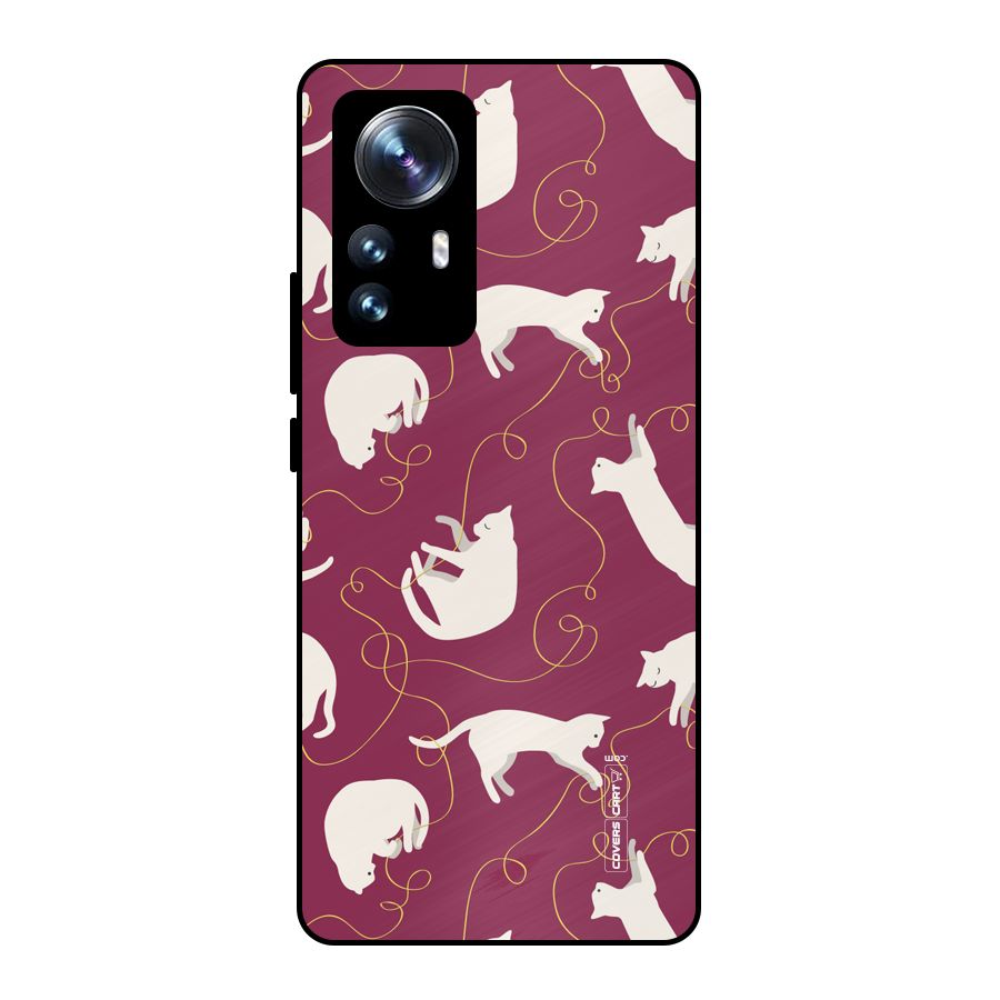 Lazy Kitty Metal Back Case for Xiaomi 12 Pro