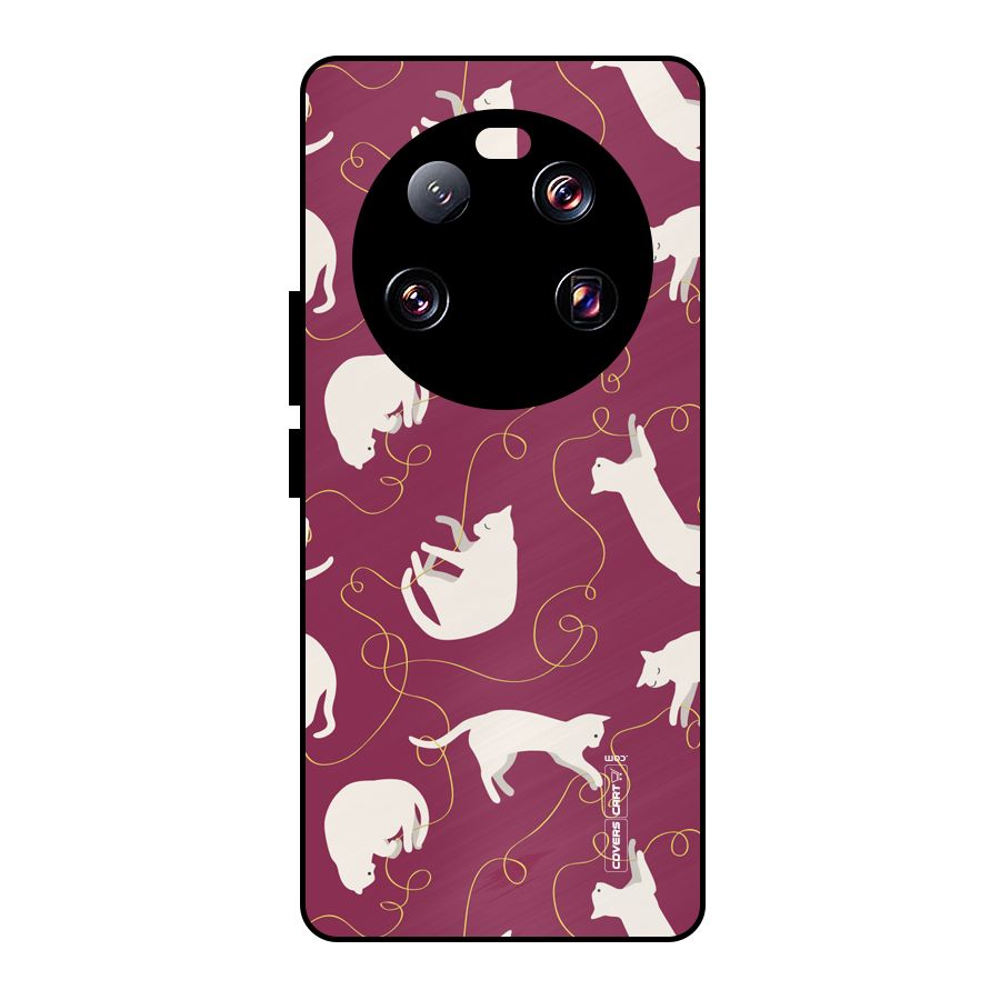 Lazy Kitty Metal Back Case for Xiaomi 13 Ultra