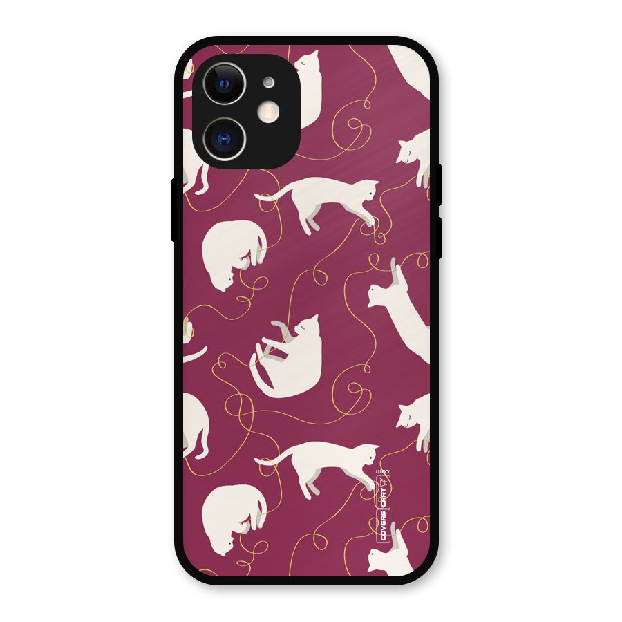 Lazy Kitty Metal Back Case for iPhone 12