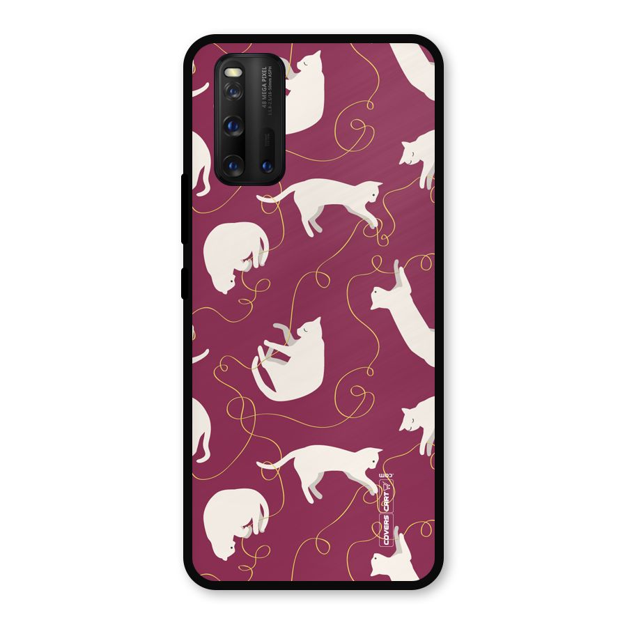 Lazy Kitty Metal Back Case for iQOO 3
