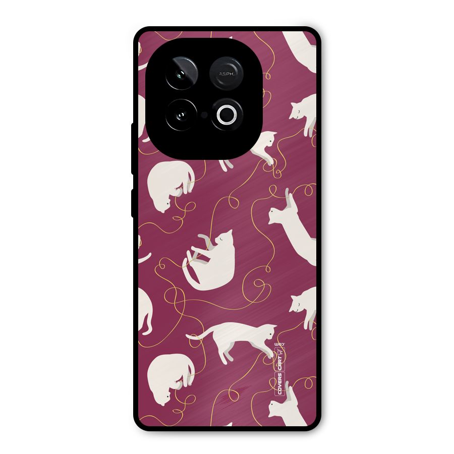 Lazy Kitty Metal Back Case for iQOO Neo 10