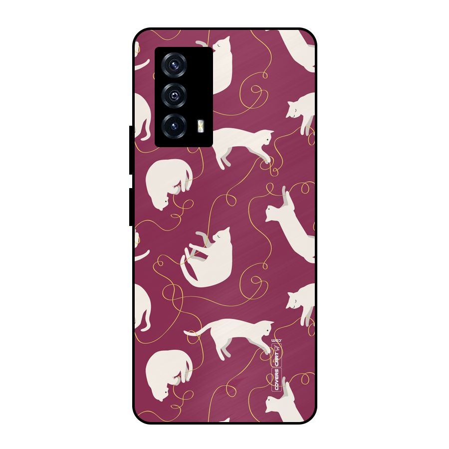 Lazy Kitty Metal Back Case for iQOO Z5