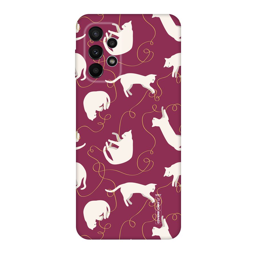 Lazy Kitty Original Polycarbonate Back Case for Galaxy A23