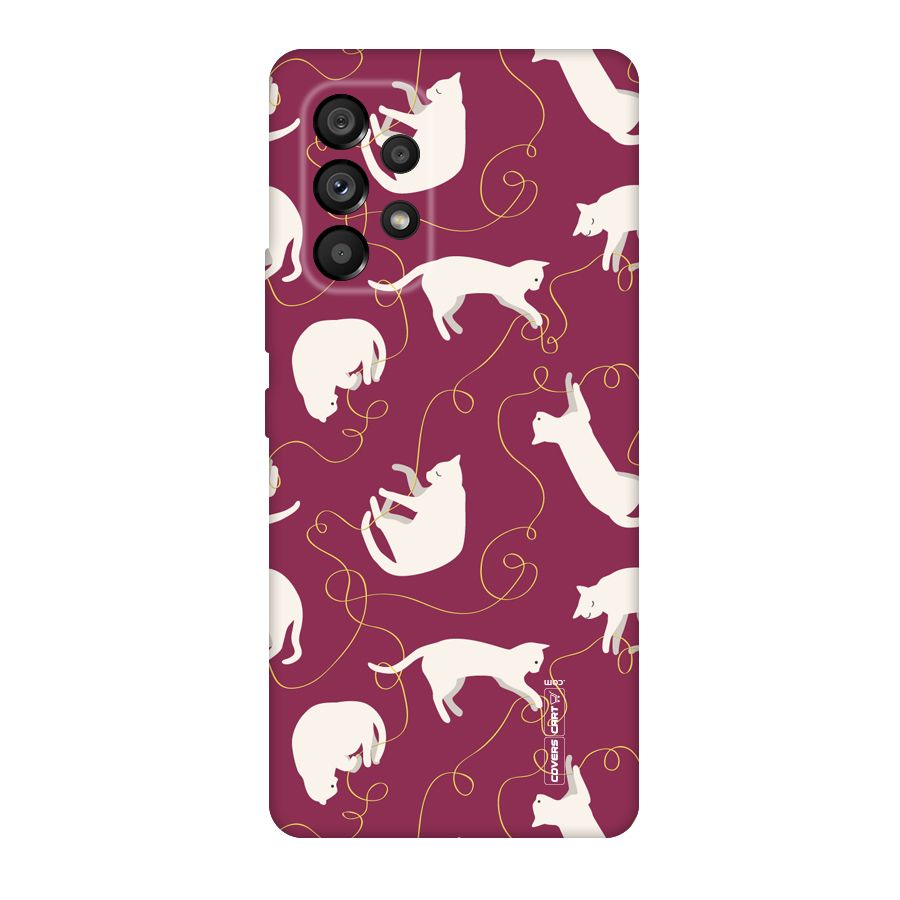 Lazy Kitty Original Polycarbonate Back Case for Galaxy A53 5G