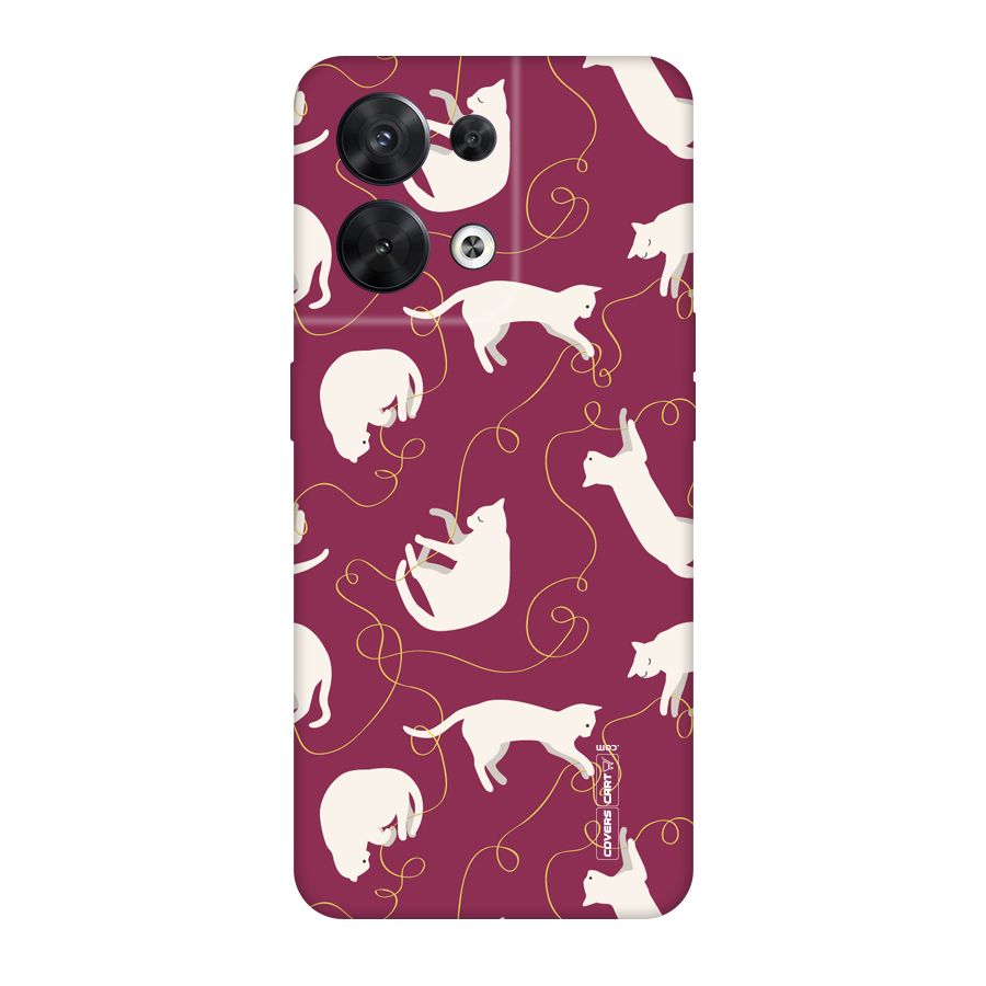 Lazy Kitty Original Polycarbonate Back Case for Oppo Reno8 5G