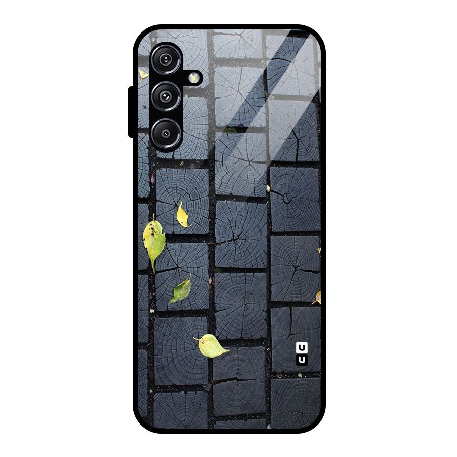 Leaf On Floor Glass Back Case for Galaxy M34 5G
