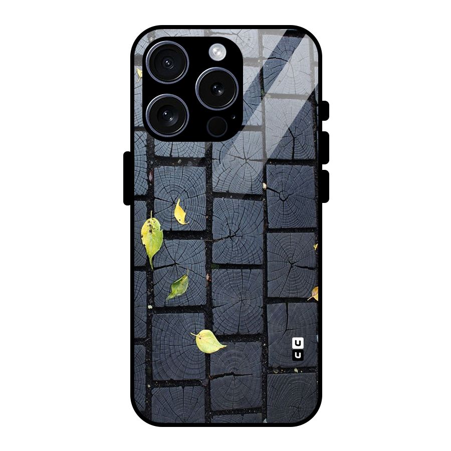 Leaf On Floor Glass Back Case for iPhone 15 Pro