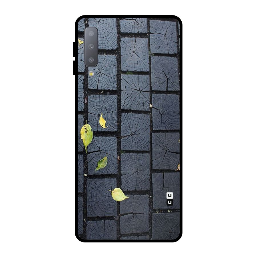 Leaf On Floor Metal Back Case for Galaxy A7 (2018)